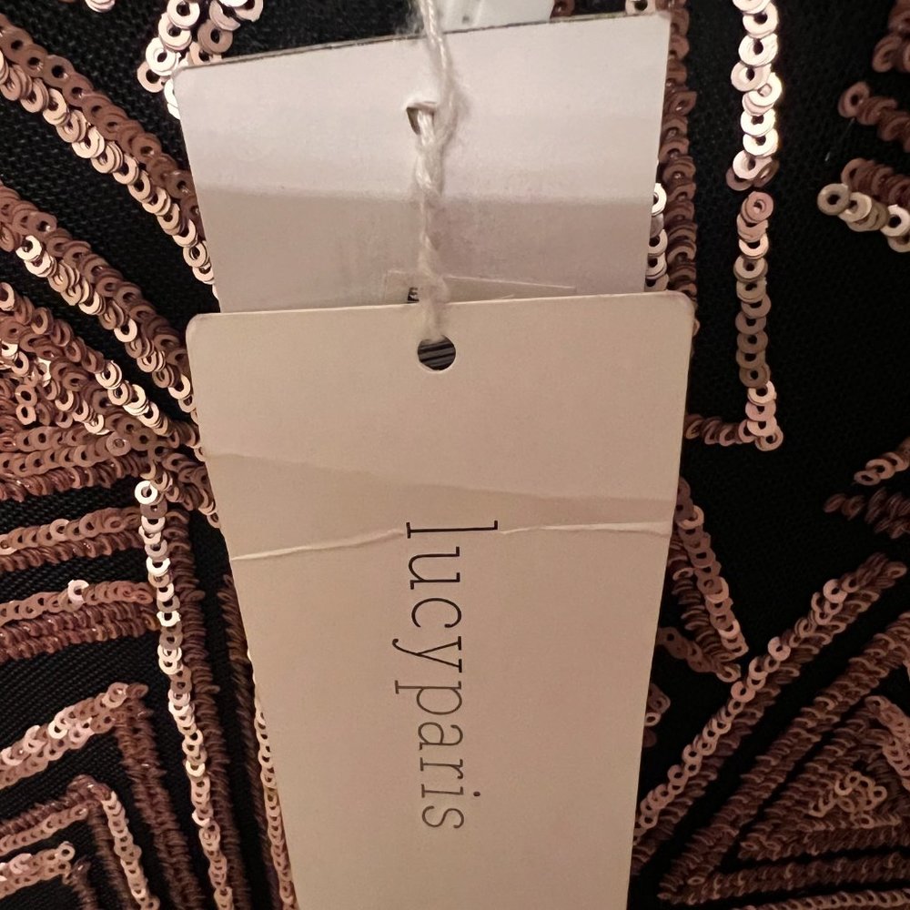NWT Lucy Paris sequin cocktail party sheath dress size Medium - Picture 4 of 6
